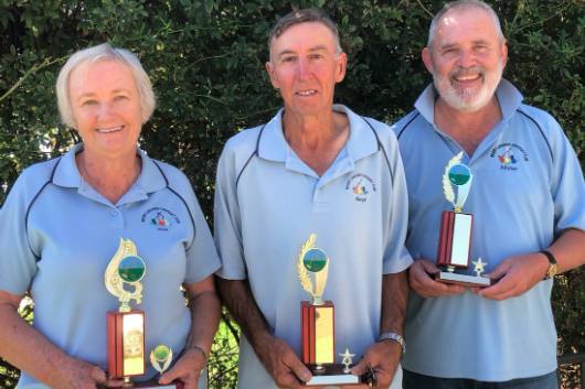 Club champions Jean Henderson, Daryl Henderson Alister McDougal