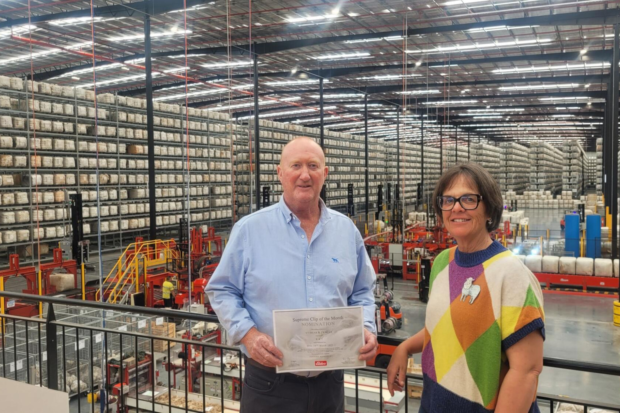 Greg and Jo Bear after last week’s sale where they had the region’s top offering