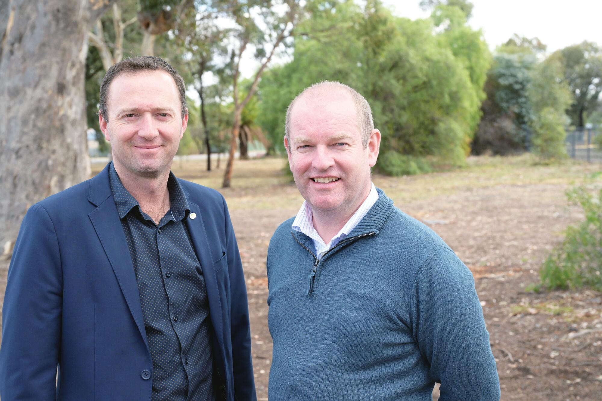 Loddon CEO Lincoln Fitzgerald a new operations director Steve van Orsouw. LH PHOTO