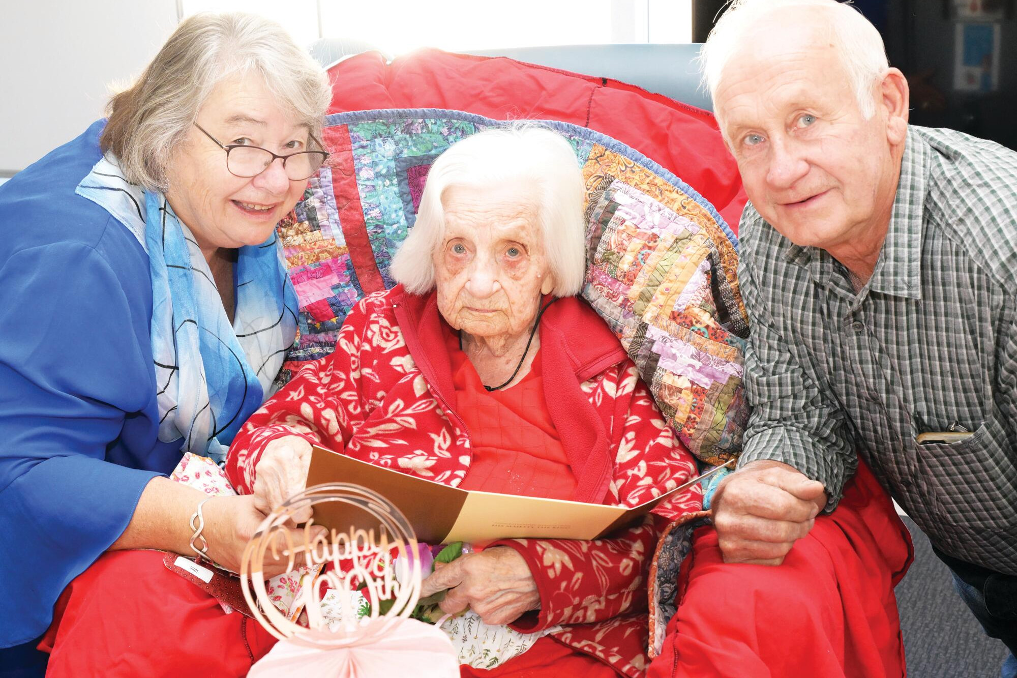 Florrie Soulsby with daughter Mary-Anne and son Lindsay
