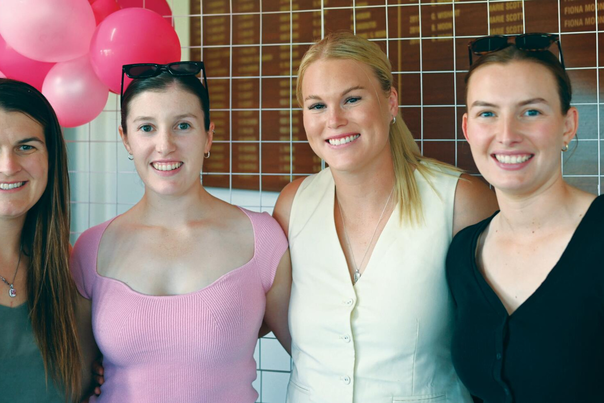 Lauren Driscoll, Mikayla Burge, Abbey Dingwall and Aleesha Flanagan