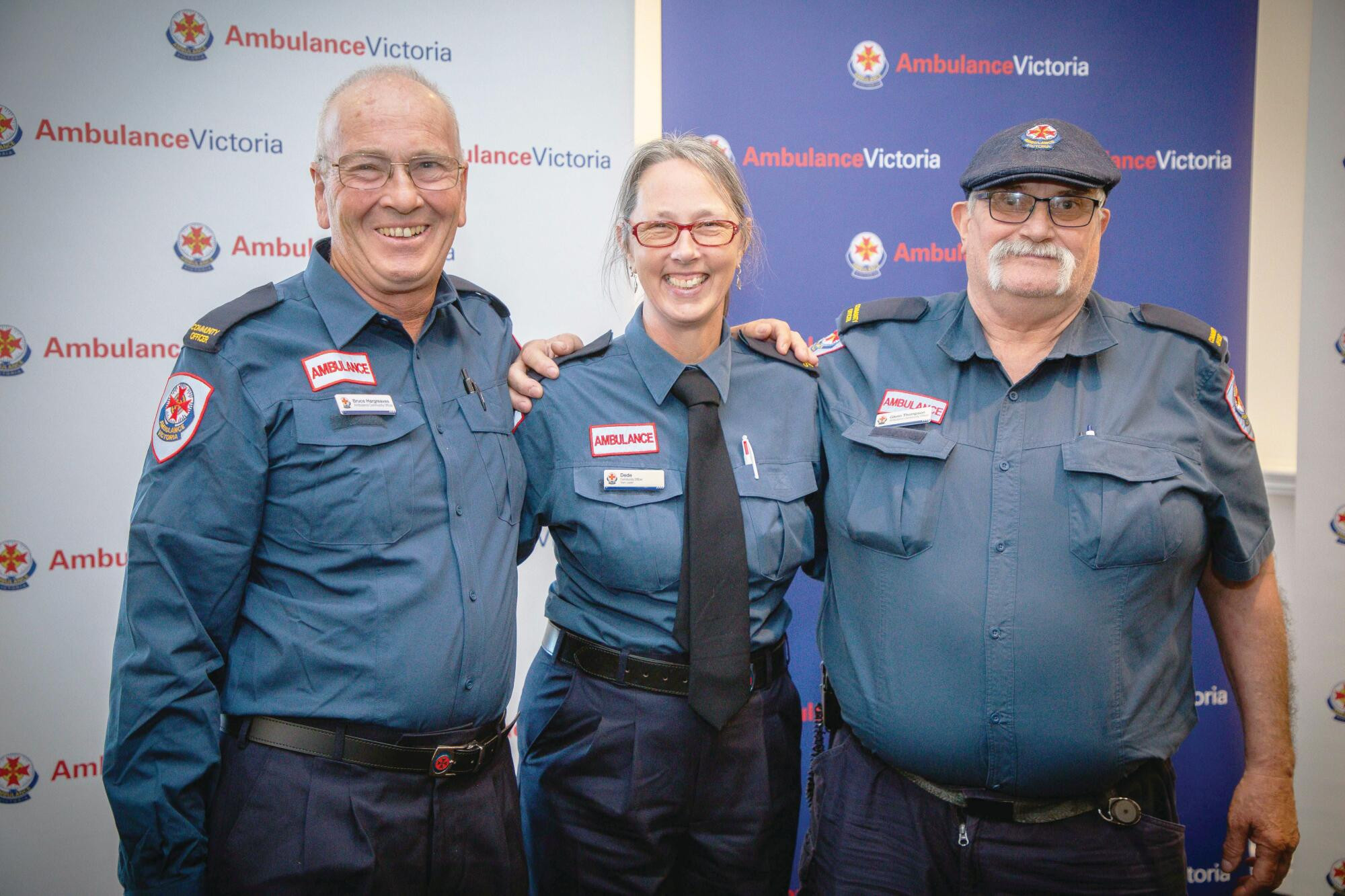 CERT officers Bruce Hargeaves, Dede-jo Williams and Glenn Thompson