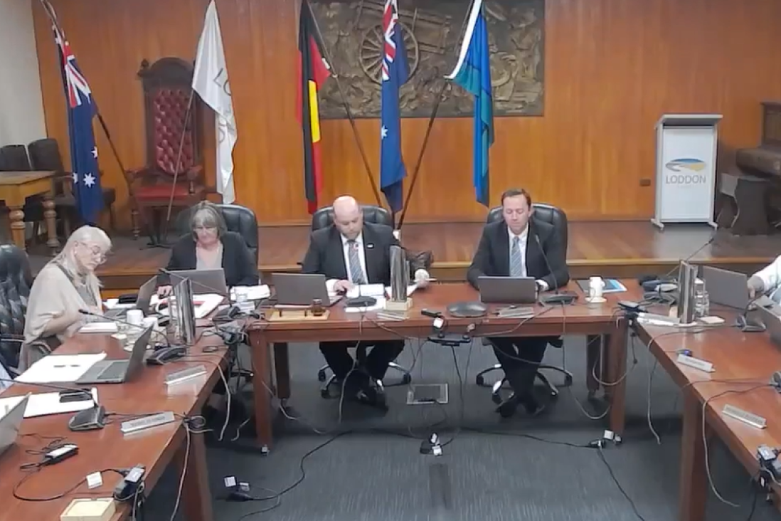 Councillors at today's monthly meeting