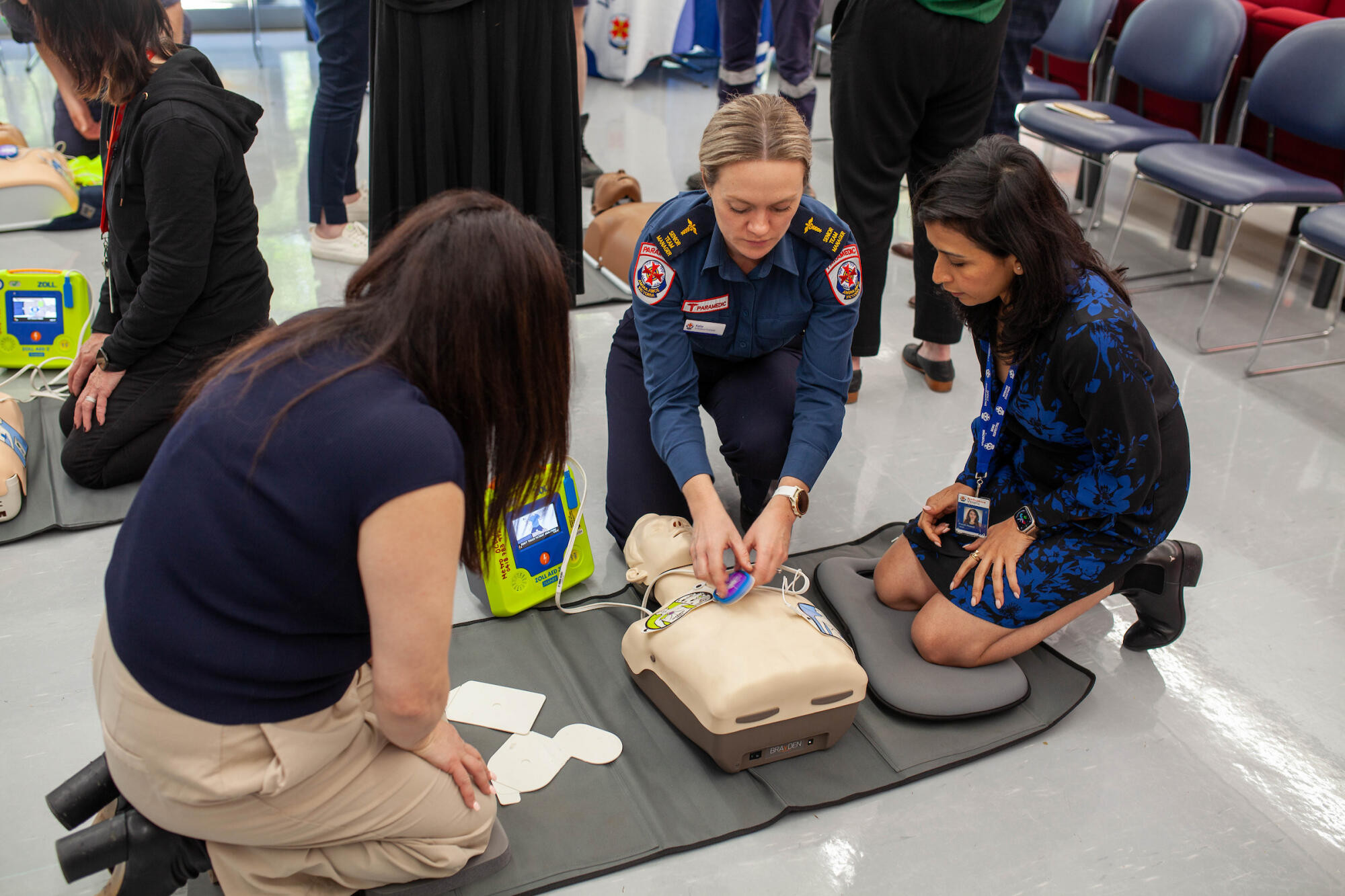 Ambulance Victoria paramedics will be recruiting GoodSAMs during CPR sessions at the Boort Show