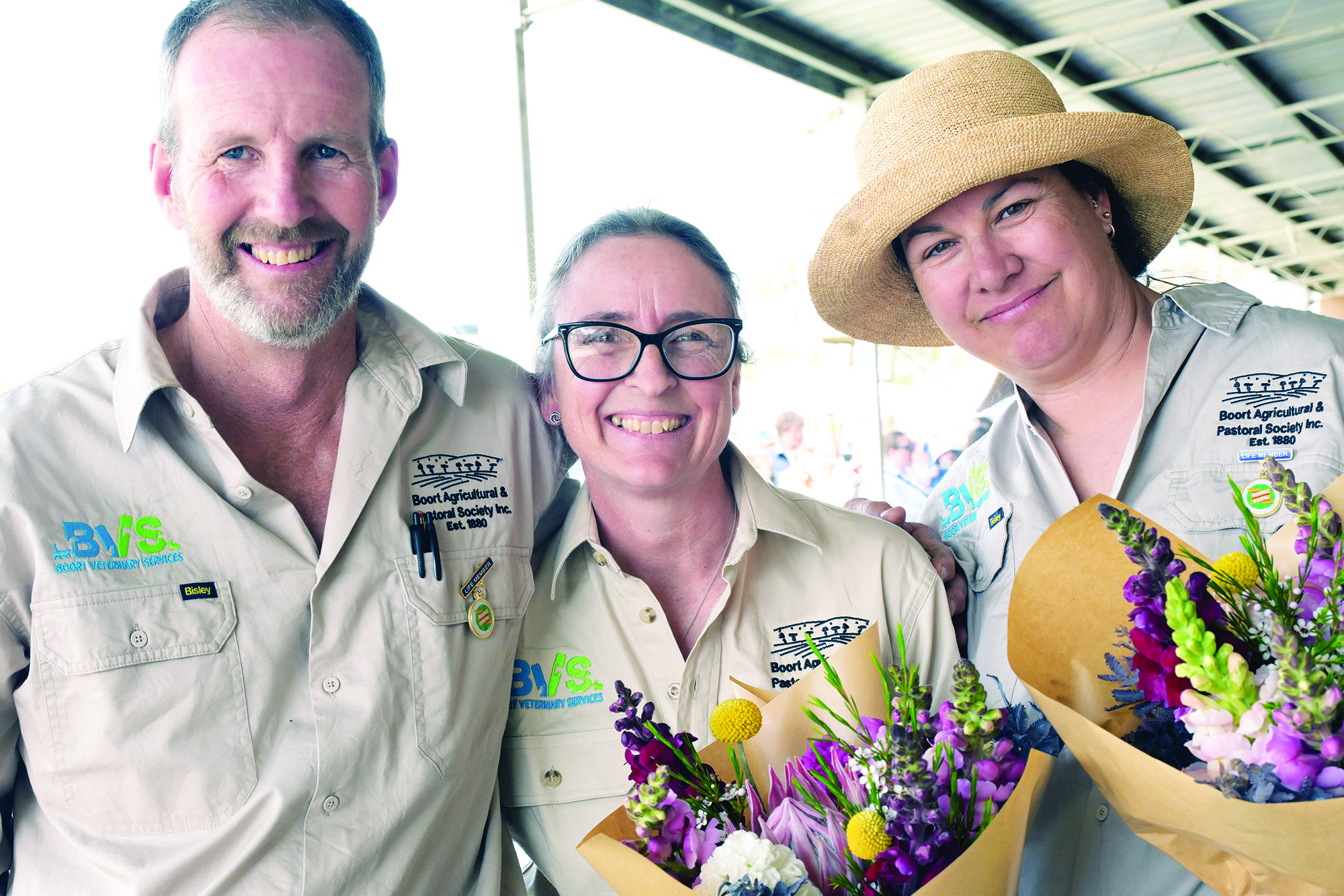 'Shocked' trio awarded show life membership - feature photo